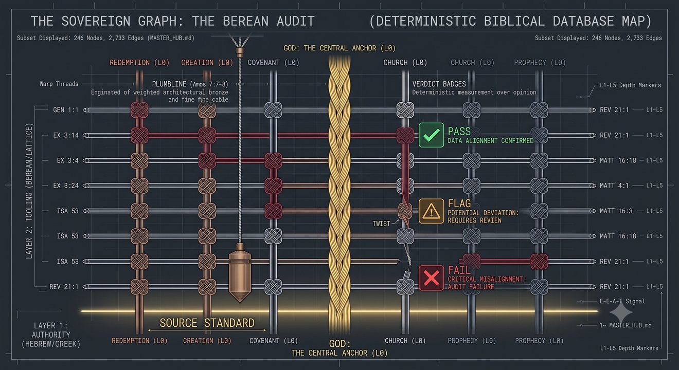 The Sovereign Graph: The Berean Audit — Deterministic Biblical Database Map